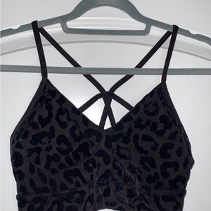 Balance athletica black velvet bra